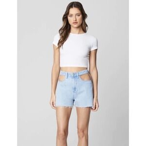 Blank NYC Shorts Denim Women Size 30 UEX High Rise Short in Stay Put